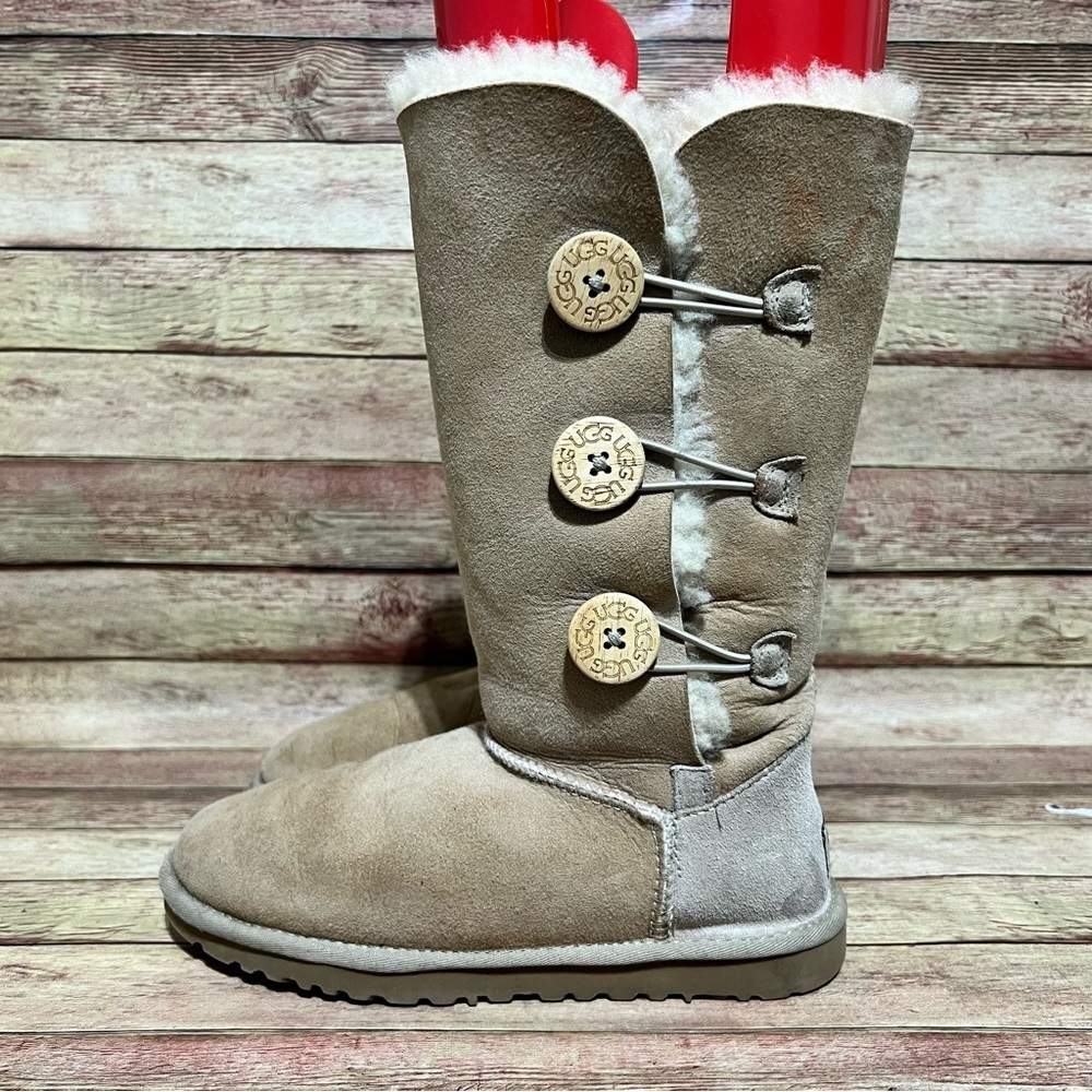 Ugg Brown Bailey Tripple Button Boots - image 1